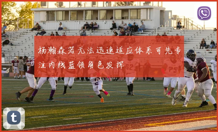 杨瀚森若无法迅速适应体系可先专注内线蓝领角色发挥